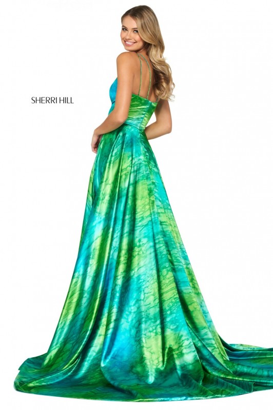 Sherri Hill 53889 VÝPRODEJ 5500 KČ Sherri-Hill-53889-green-print-47391.jpg