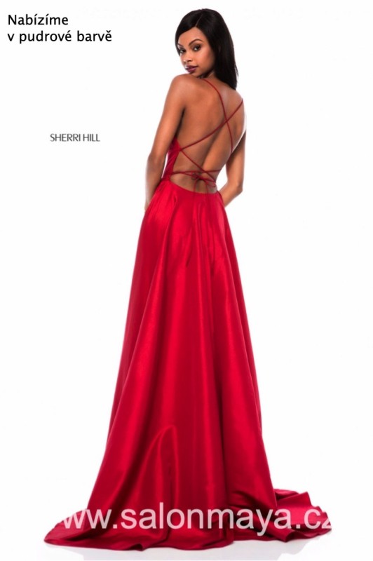 Sherri Hill 52022 VÝPRODEJ 4900 KČ Sherri-Hill-52022-red-38919_barva_final.jpg